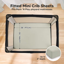 Load image into Gallery viewer, 2-Pack Soothe [Protect+] Waterproof Mini Crib Sheets (Lichen)
