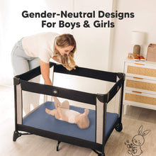 Load image into Gallery viewer, 2-Pack Soothe [Protect+] Waterproof Mini Crib Sheets (Maritime)
