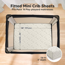 Load image into Gallery viewer, 2-Pack Soothe [Protect+] Waterproof Mini Crib Sheets (Pine Grove)
