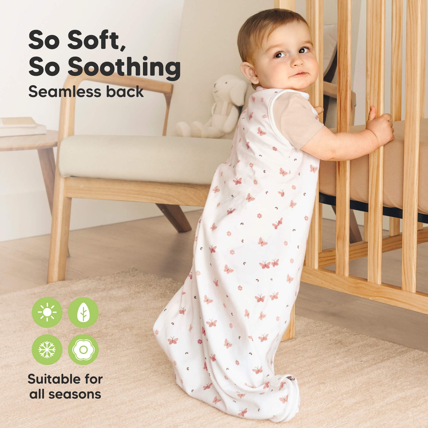 So soft, so soothing - seamless back (suitable for all seasons)
 28559602024634