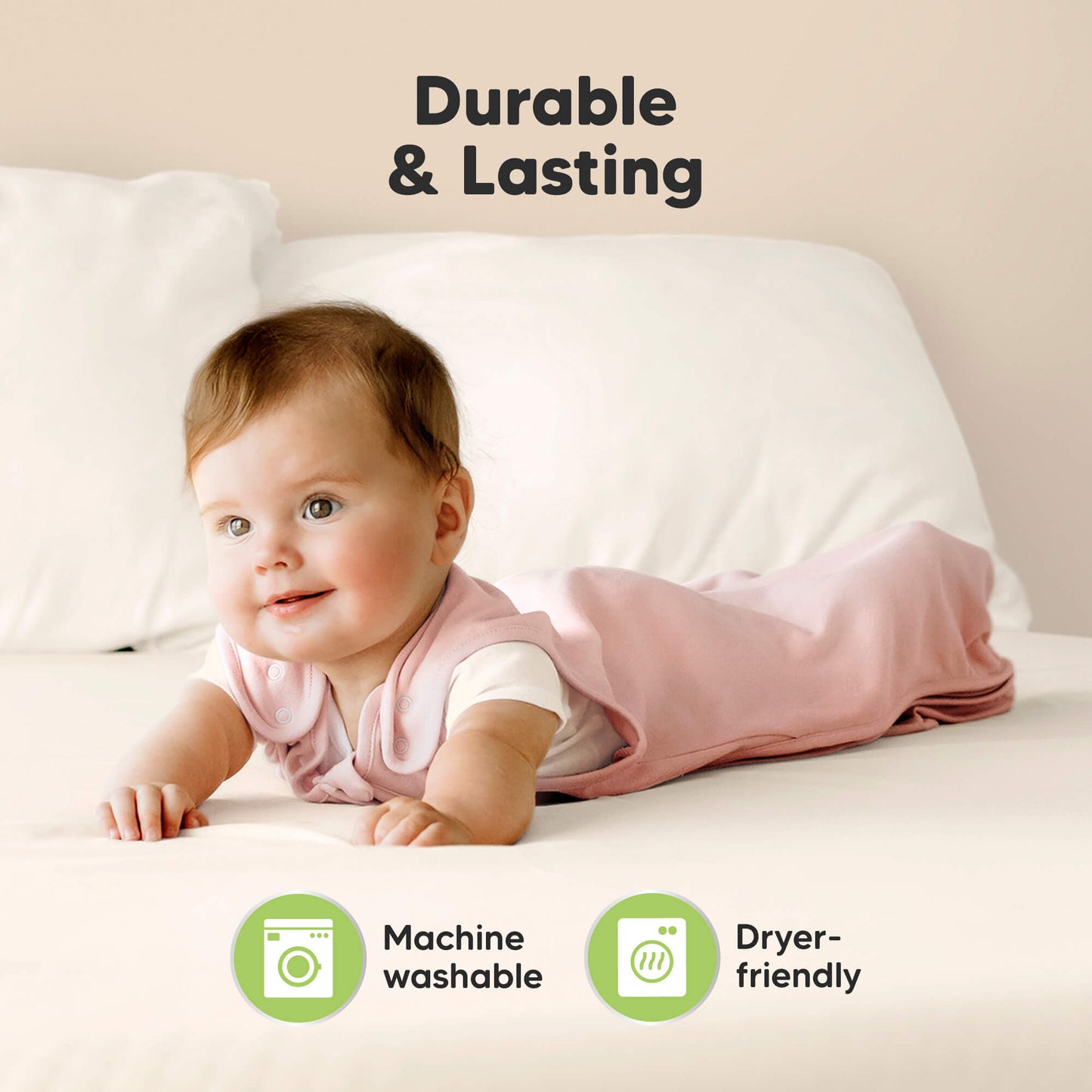 Durable and lasting - machine washable and dryer-friendly.
 28559602778298