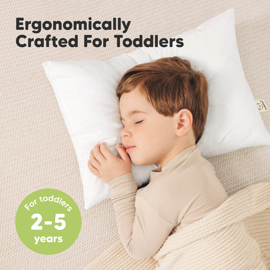Ergonomically crafted for toddlers, this dreamy pillow provides the ideal support and comfort for ages 2–5.
-on-hover