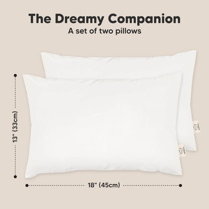 Set of 2 The dreamy companion pillow is 13 × 18 inches 27620610343098