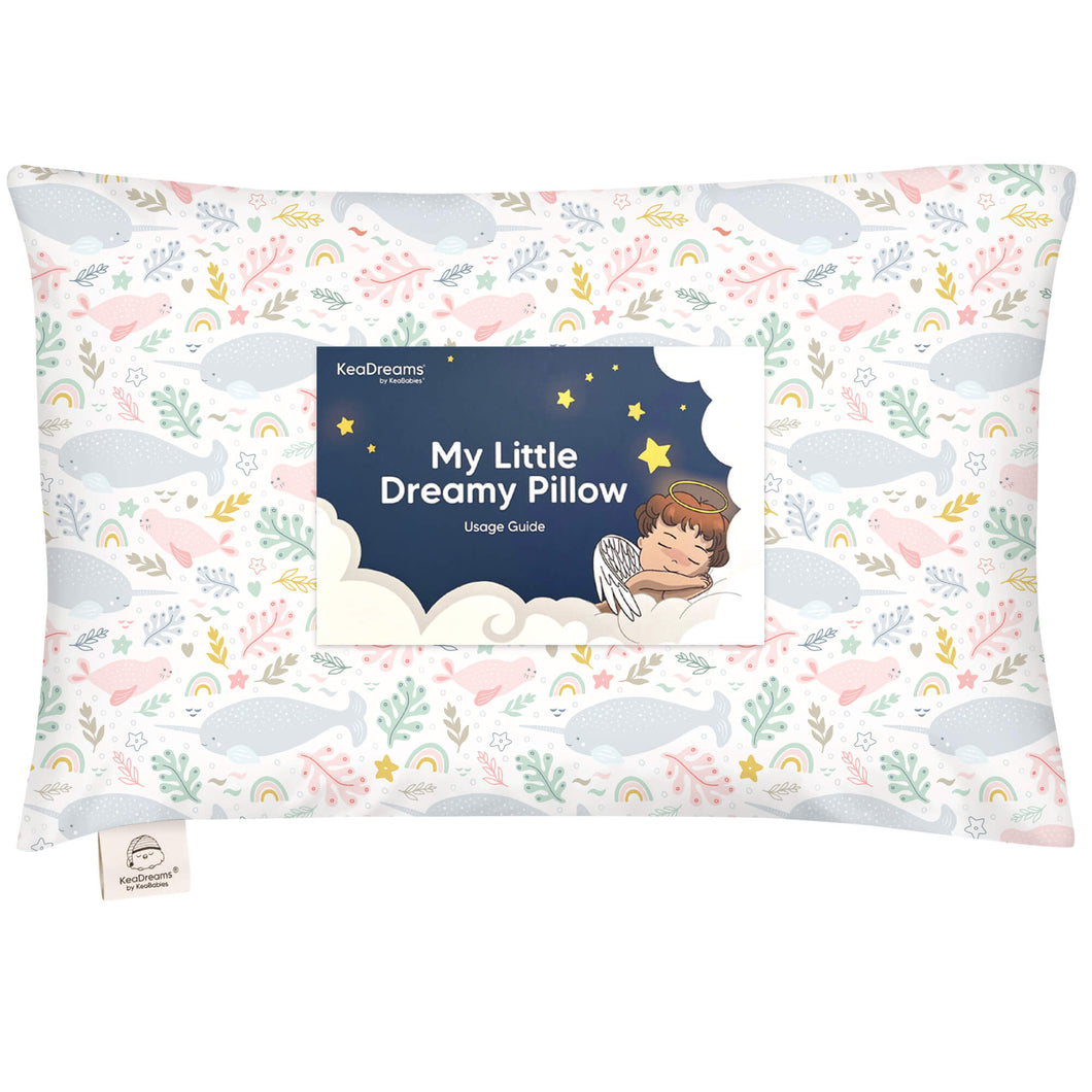 Toddler Pillow with Pillowcase (Narwhal)