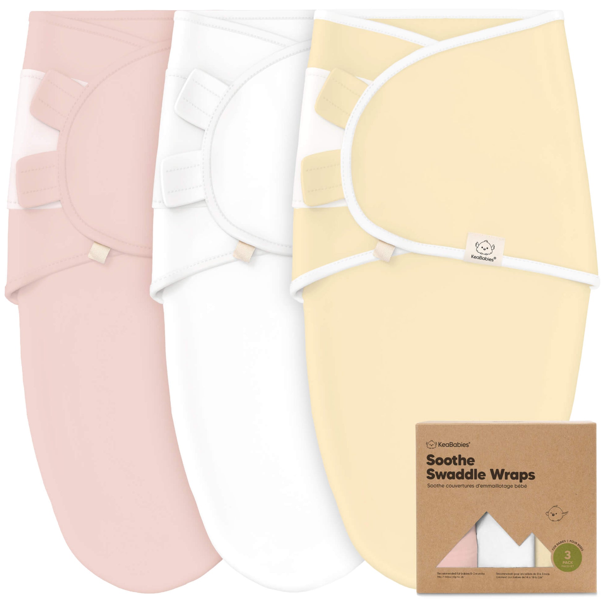 3-Pack Soothe Swaddle Wraps 25835695308986