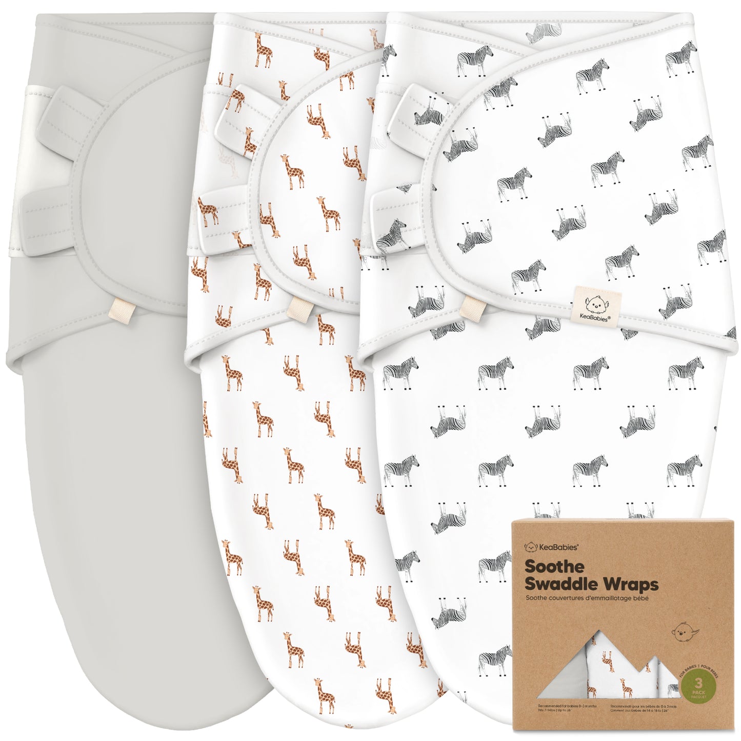 3-Pack Soothe Swaddle Wraps 25610317758650