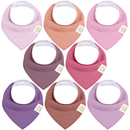 8-Pack Organic Bandana Bibs (Girl) 25569166262458