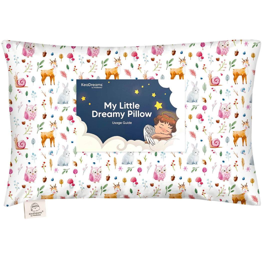 Toddler Pillow with Pillowcase (Forestland)