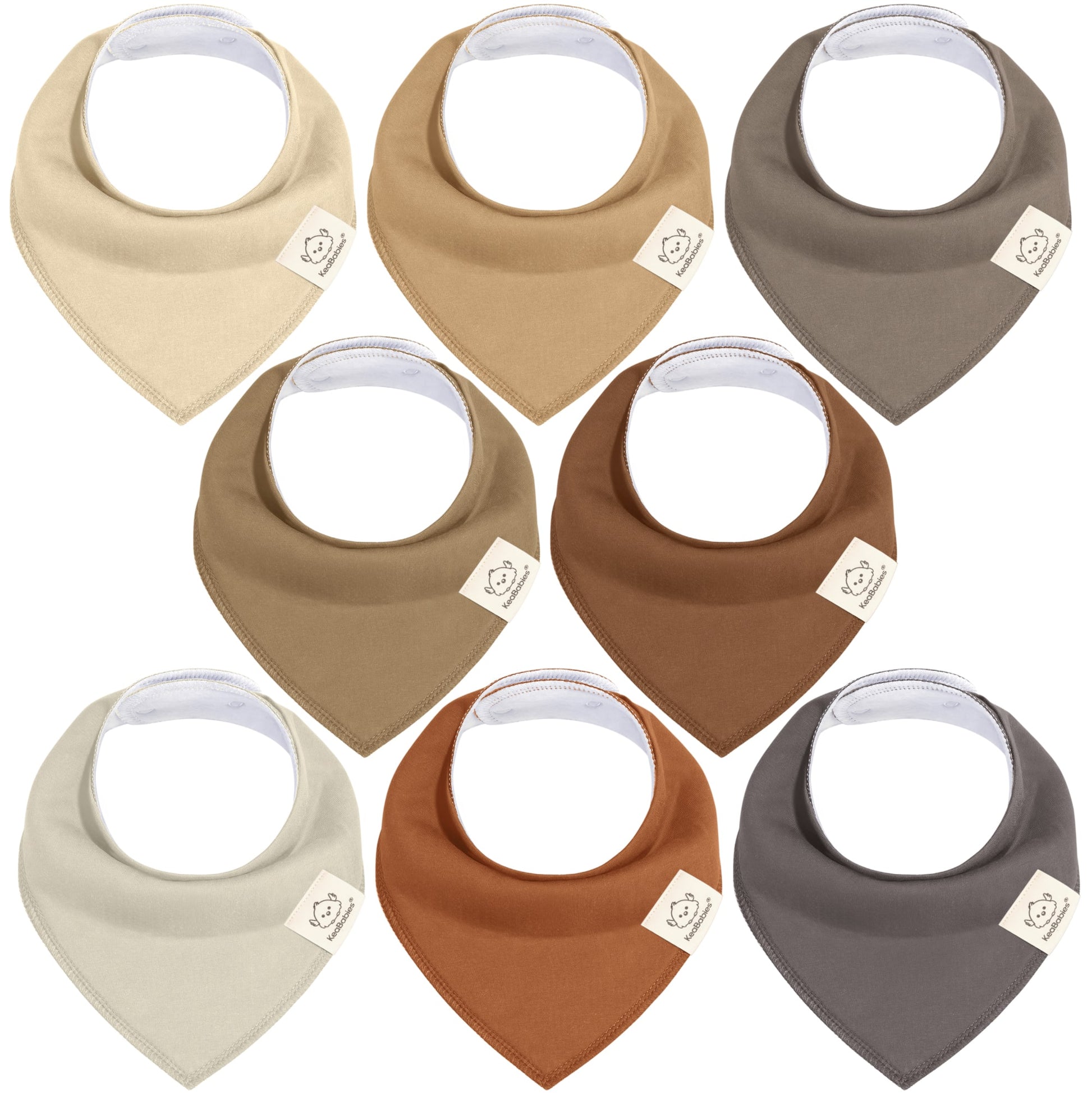 8-Pack Organic Bandana Bibs (Boy) 25590218916026
