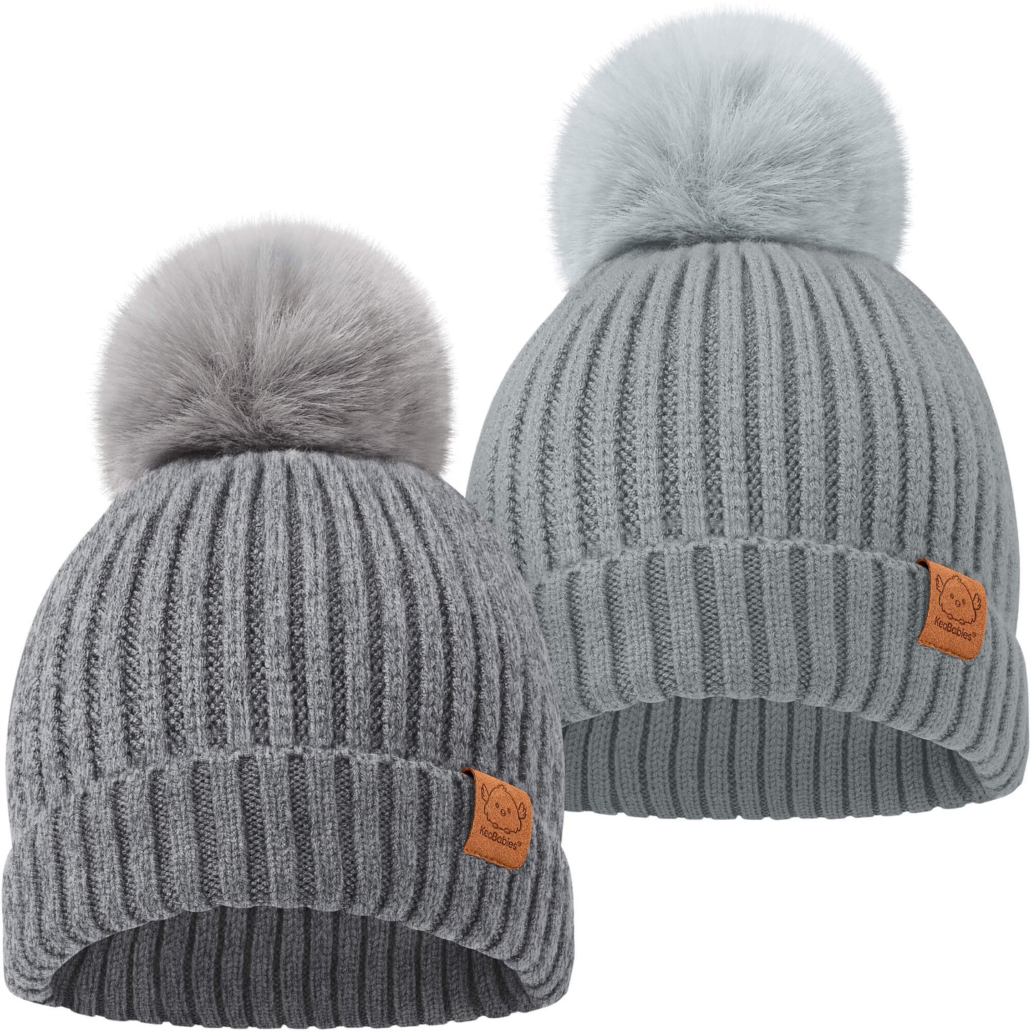 2-Pack Pom Knitted Beanie 32605099557050