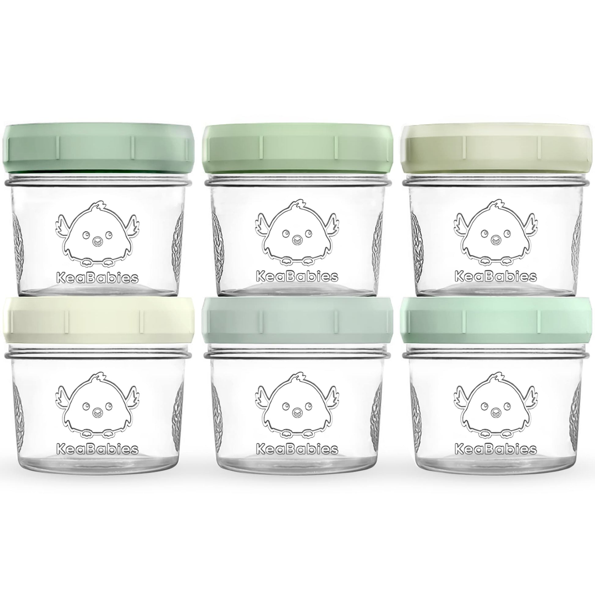 6-Pack Prep Jars Food Glass Containers 25689402048698