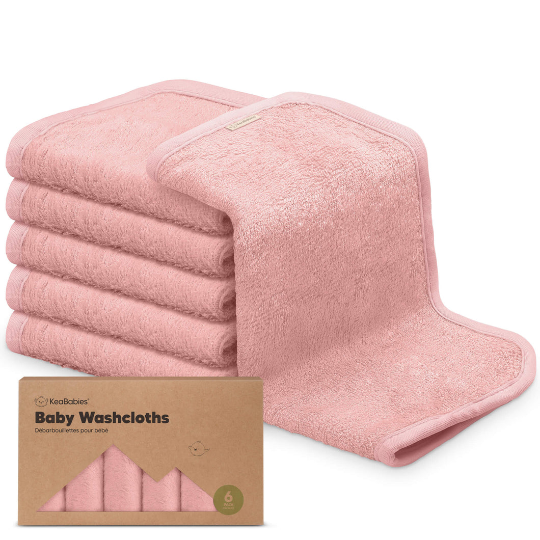 Deluxe Baby Washcloths (Rosy)