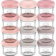 Load image into Gallery viewer, Prep Jars Baby Food Storage Glass Container (Roseate)
