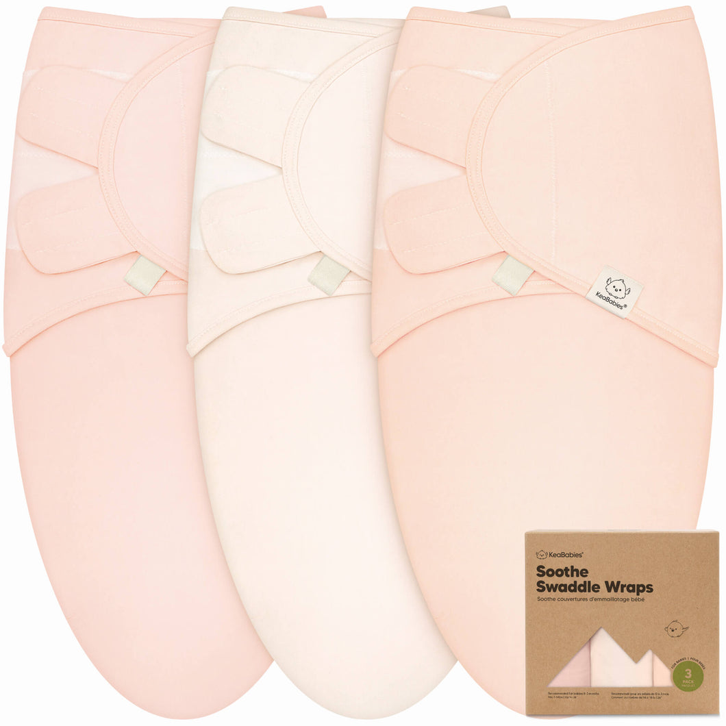 3-Pack Soothe Swaddle Wraps (Angelic)