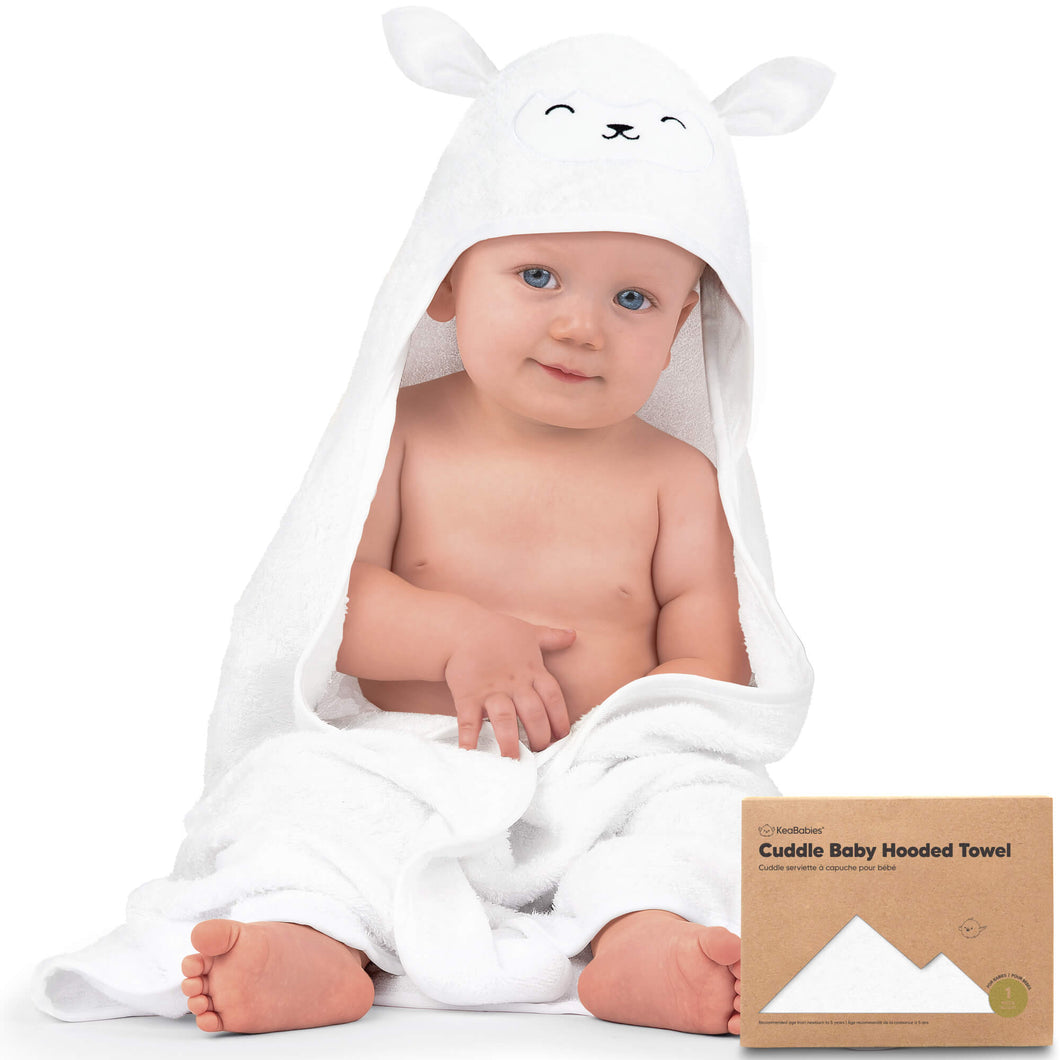 Cuddle Baby Hooded Towel (Lamb)