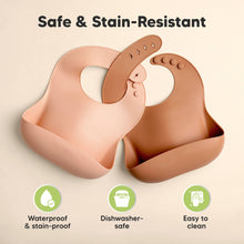 Load image into Gallery viewer, 2-Pack Prep Silicone Bibs (Dusk)
