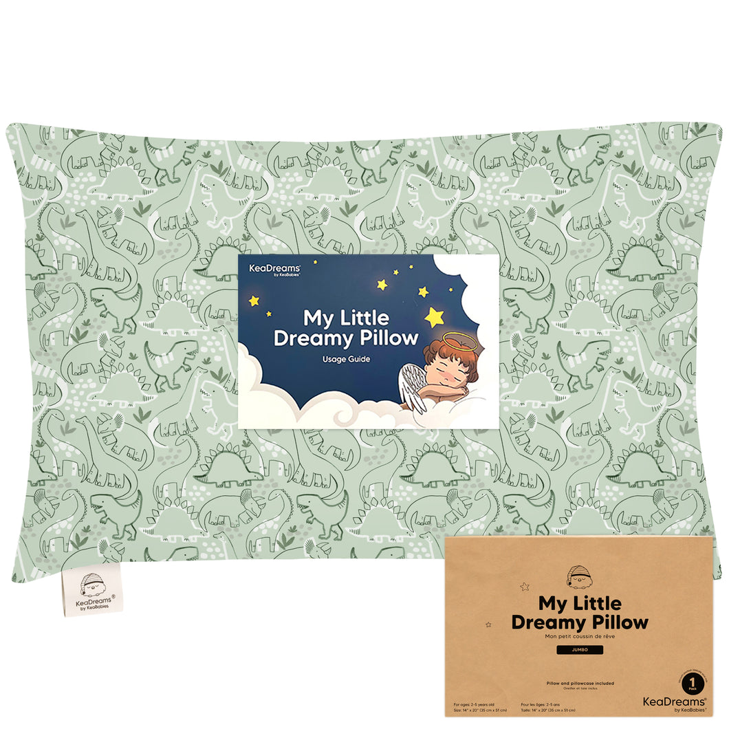 Jumbo Toddler Pillow with Pillowcase (DinoDood)