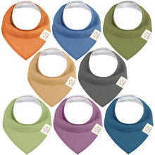 Load image into Gallery viewer, 8-Pack Organic Bandana Bibs (Boy)
