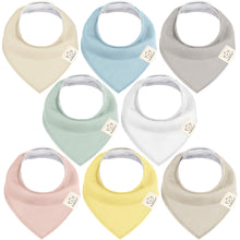 Load image into Gallery viewer, 8-Pack Organic Bandana Bibs (Dawn)
