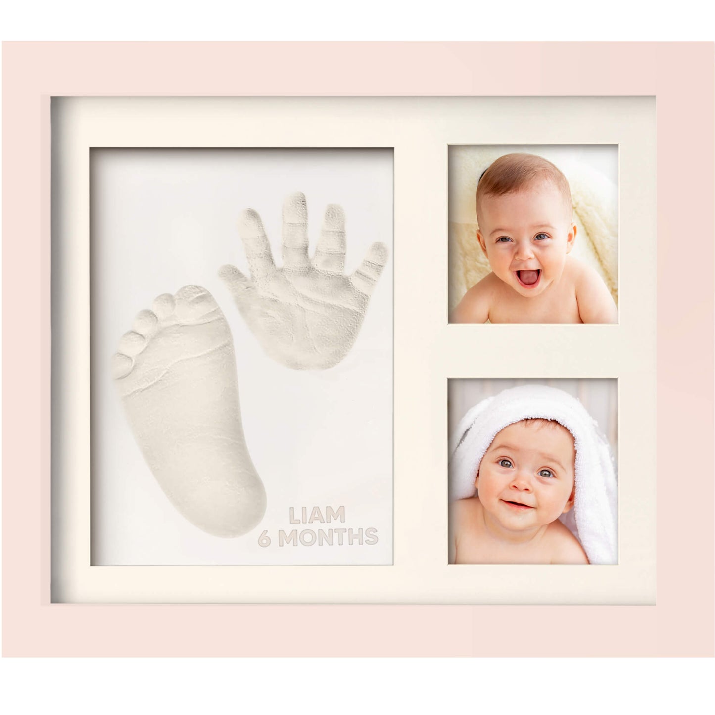 Baby Handprint & Footprint Keepsake Solo Frame 25830716539066