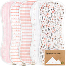 Load image into Gallery viewer, Softe Muslin Baby Burp Cloth
