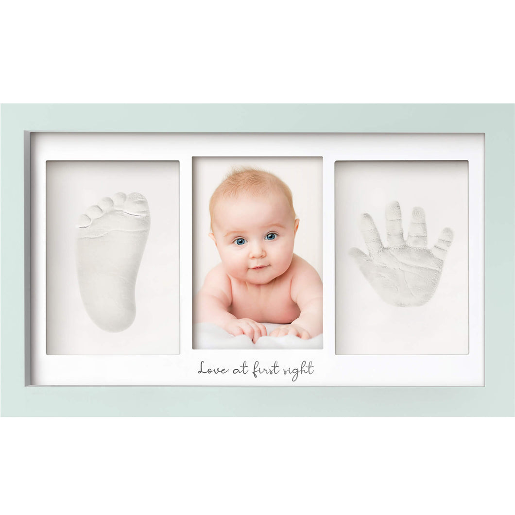 Baby Handprint & Footprint Keepsake Duo Frame (Sage)