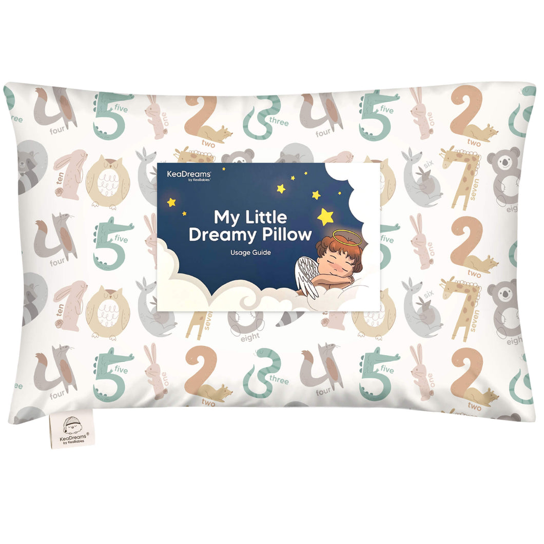 Toddler Pillow with Pillowcase (Wild Count)