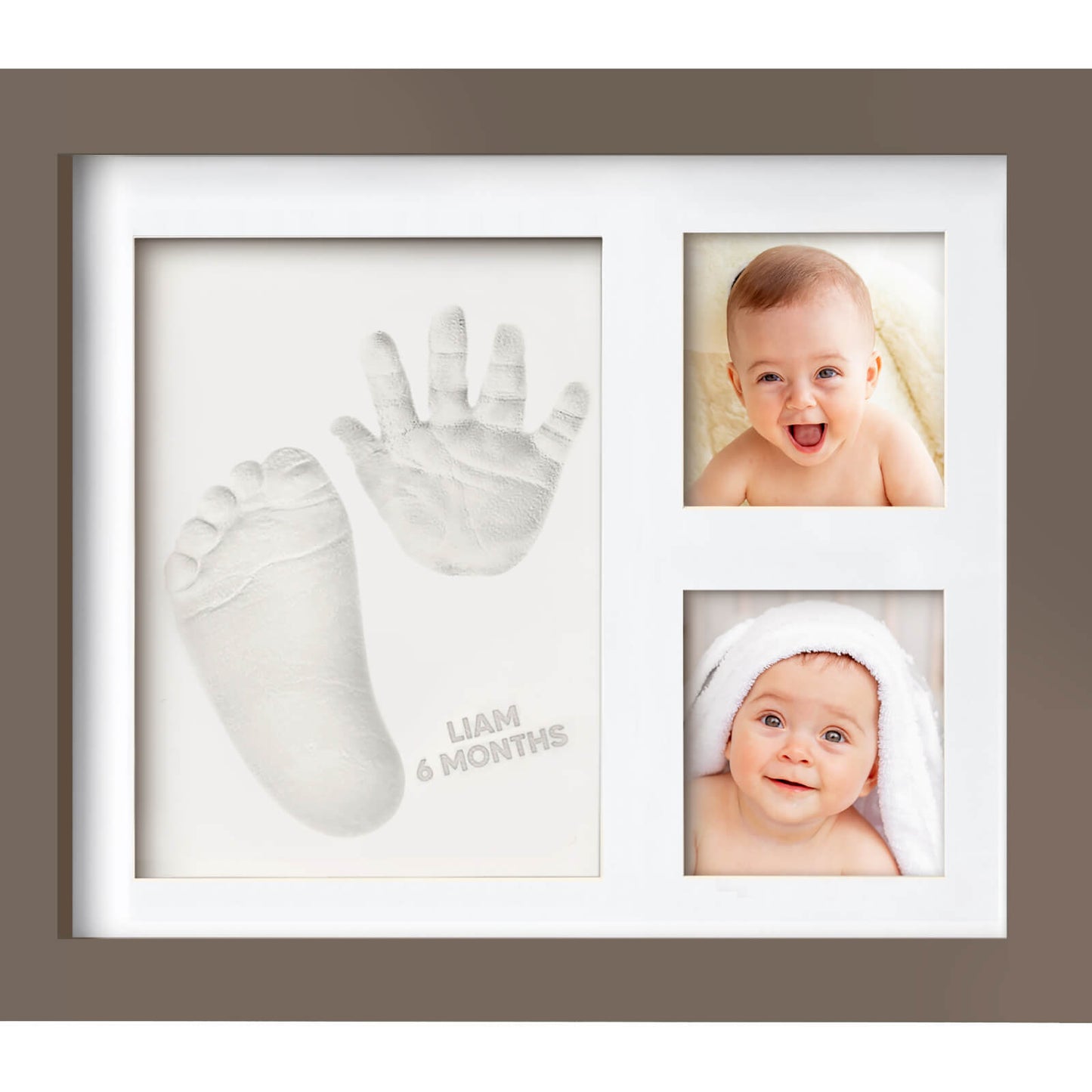 Baby Handprint & Footprint Keepsake Solo Frame 25857131413690