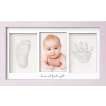 Load image into Gallery viewer, Baby Handprint &amp; Footprint Keepsake Duo Frame (Soft Lilac)
