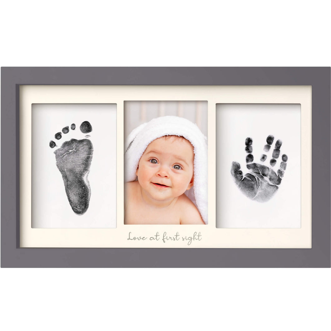 Duo Clean Touch Inkless Hand & Footprint Frame Kit (Gunmetal Gray)