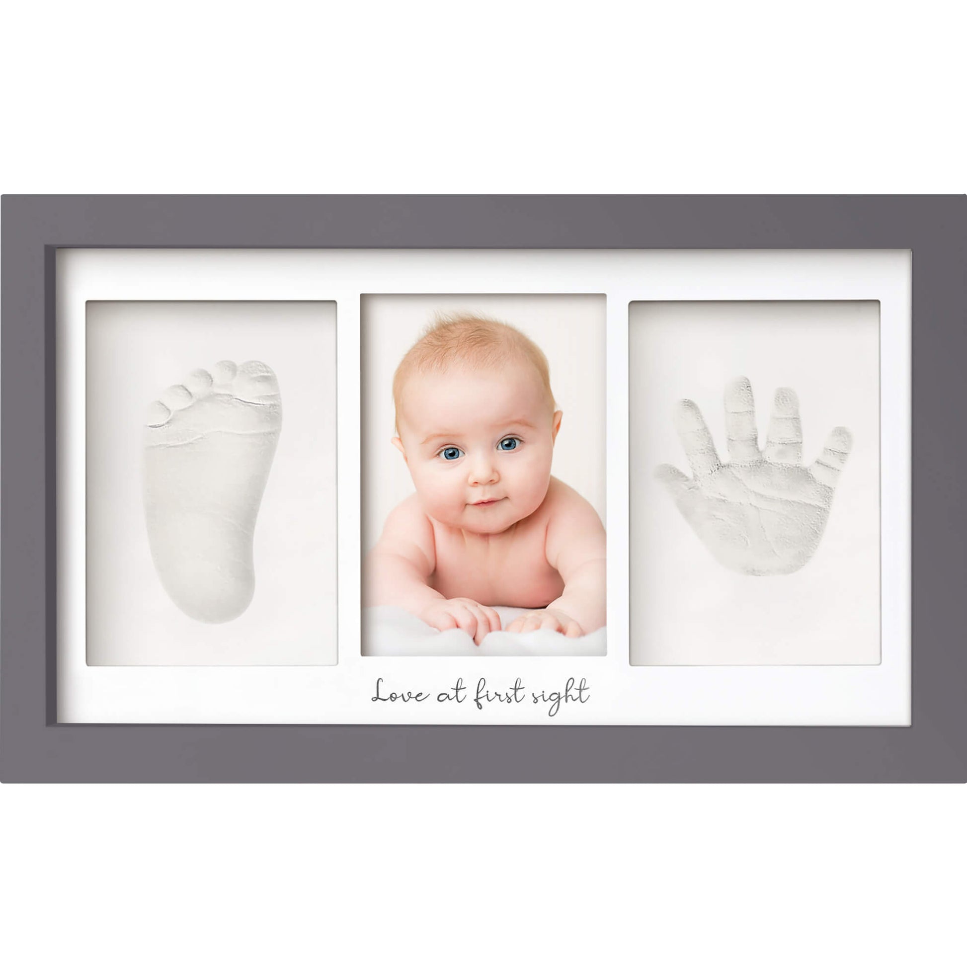 Baby Handprint & Footprint Keepsake Duo Frame 25890416263354