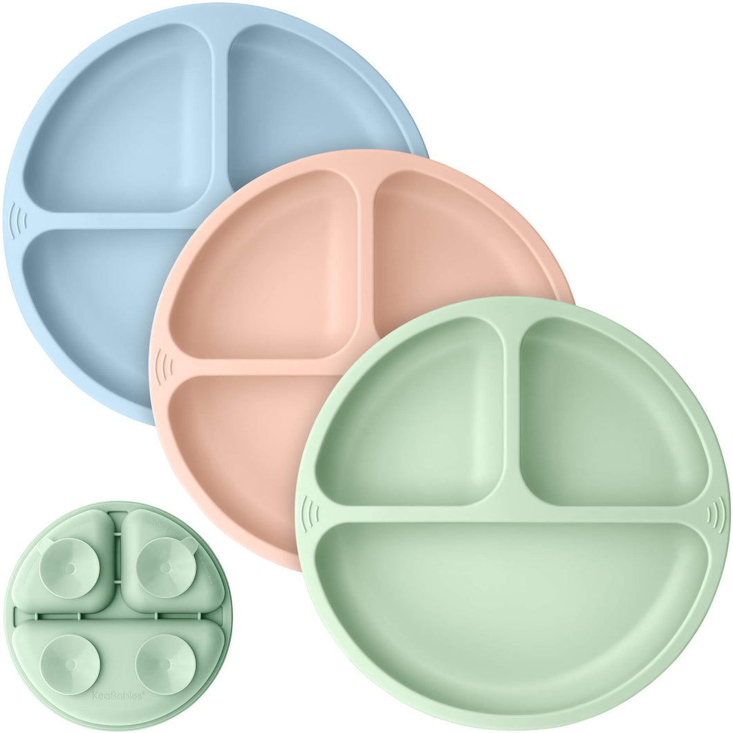 3-Pack Prep Silicone Suction Plates (Mellow)