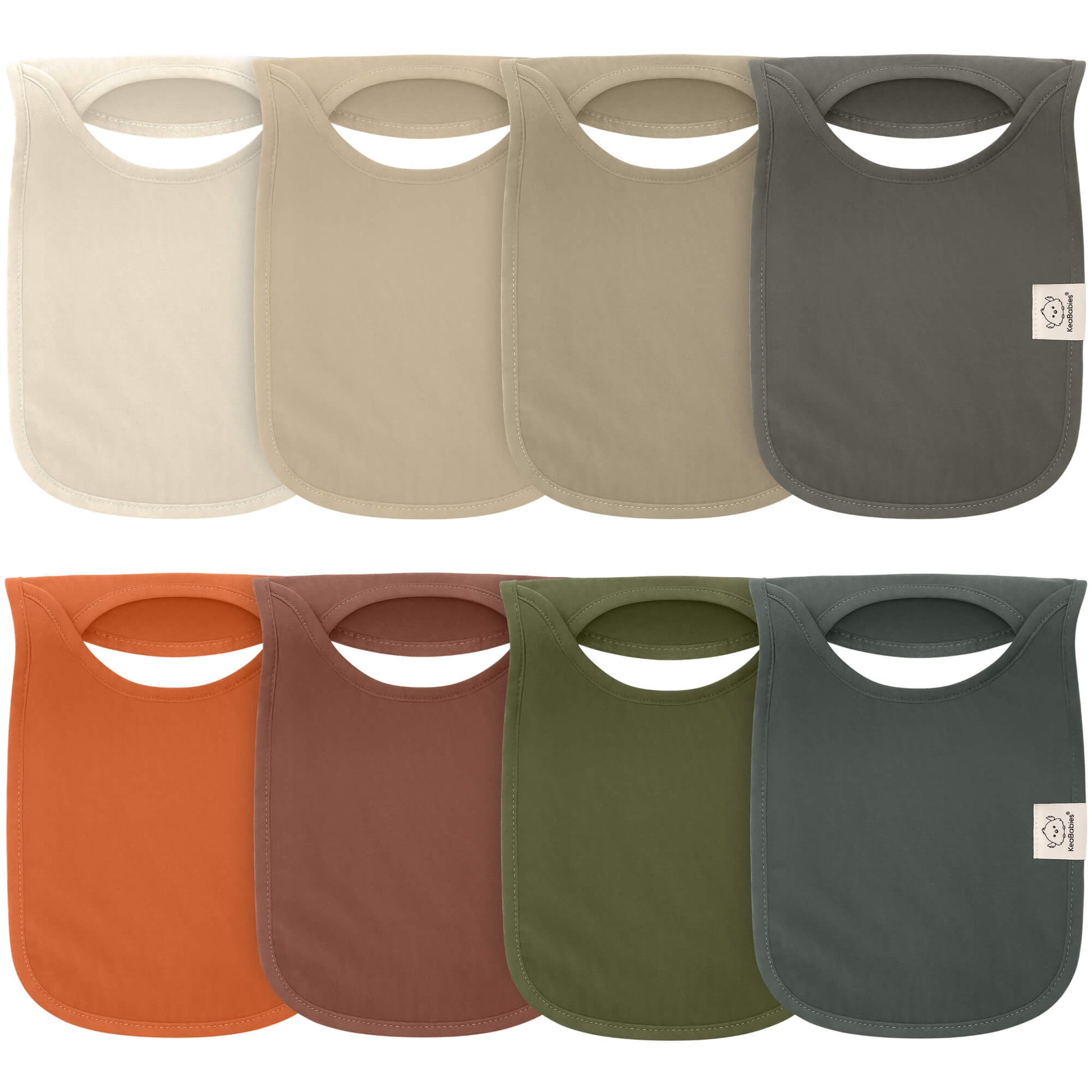 8-Pack Hallo Drool Bibs 26427892269242