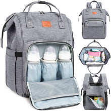 Carry All Backpack Diaper Bag, factory Solid Print/Gray bag