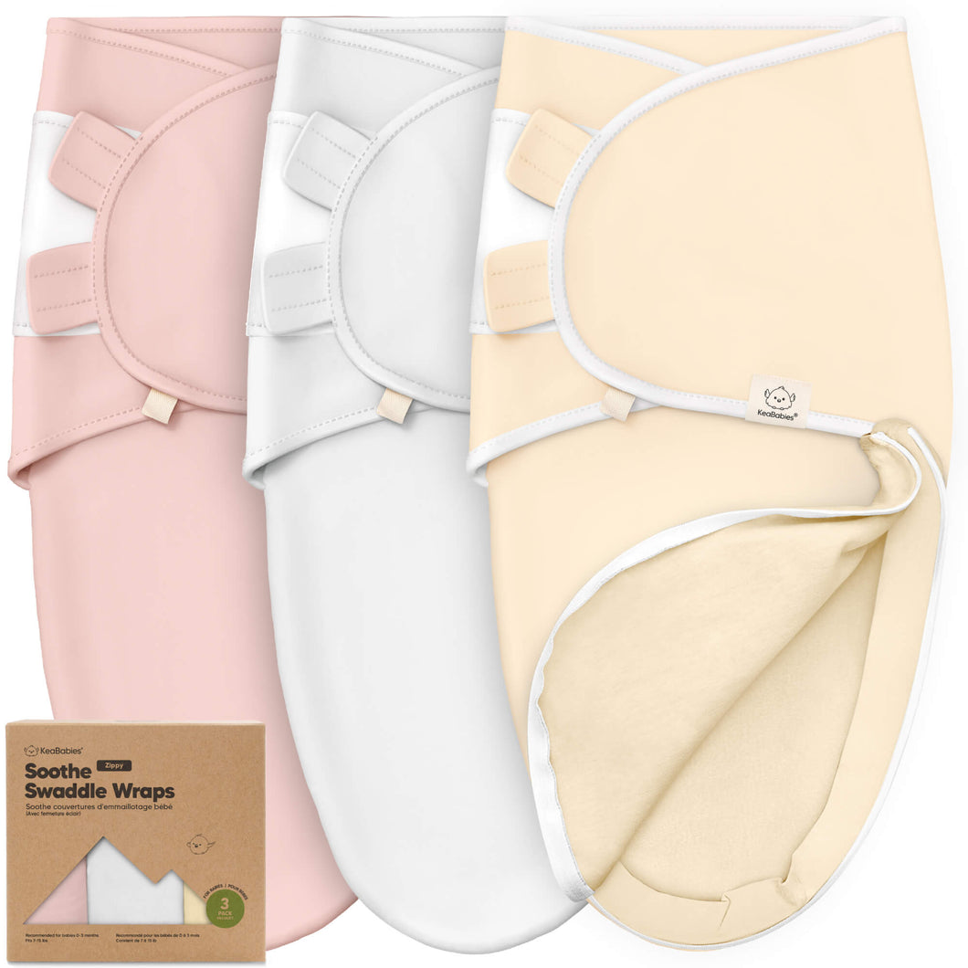 3-Pack Soothe Zippy Swaddle Wrap (Daffodil)