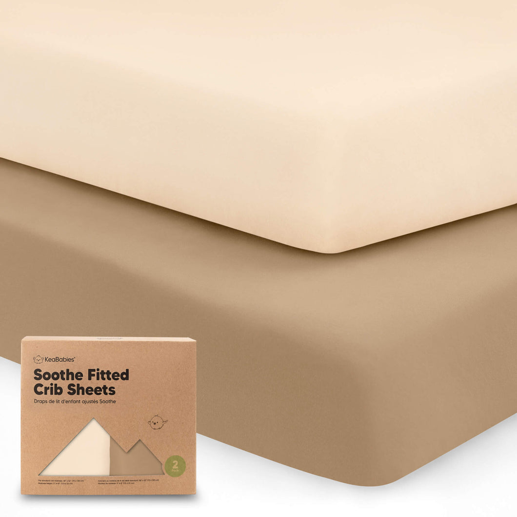 Soothe Fitted Crib Sheet (Pecan)