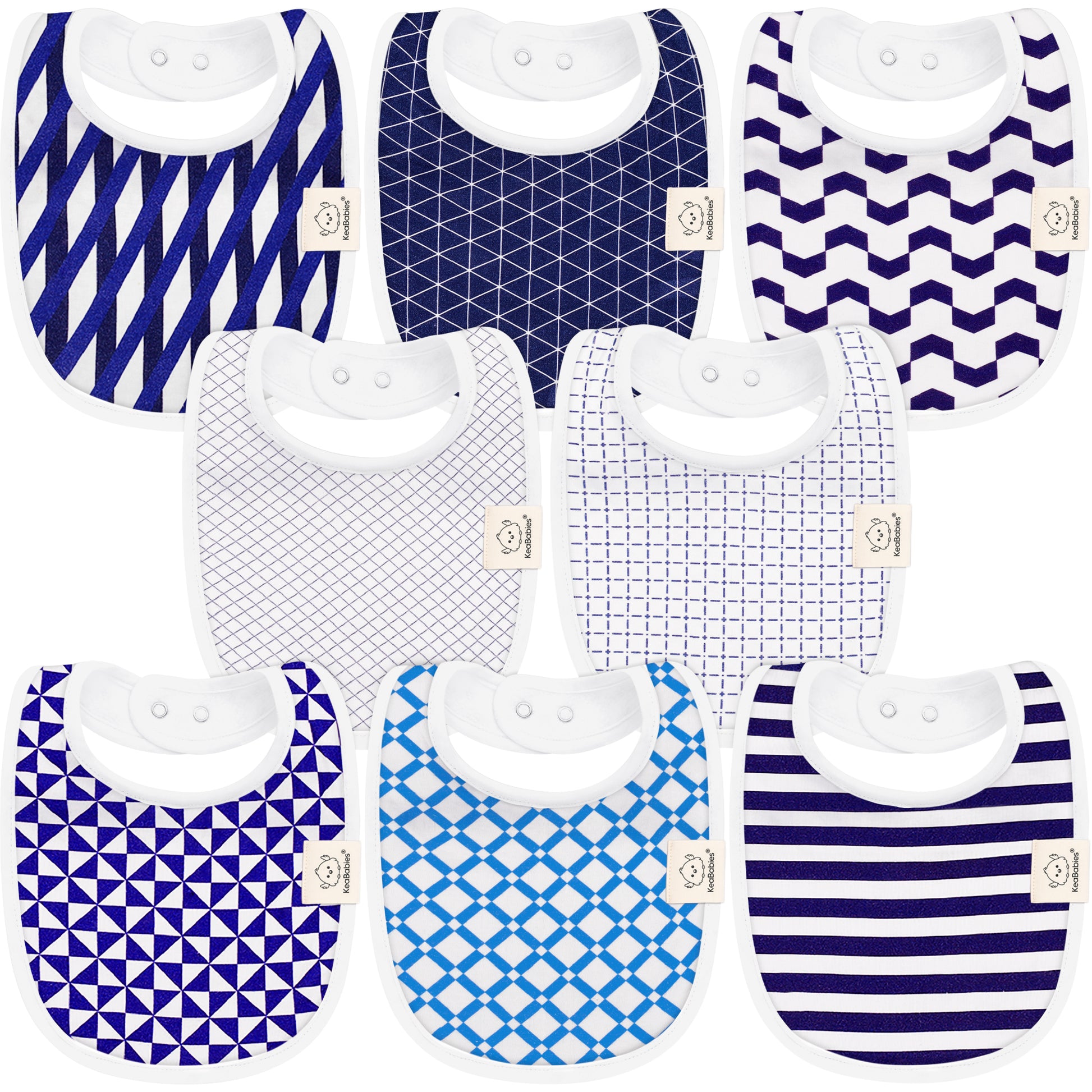 8-Pack Urban Drool Bibs 26153774153914