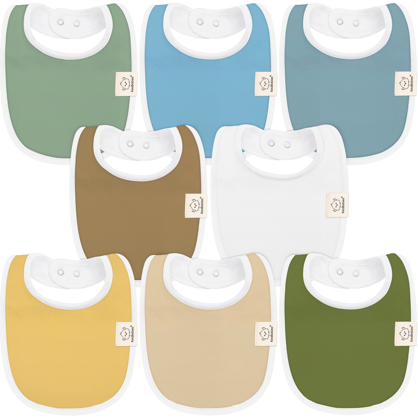 8-Pack Urban Drool Bibs 26153779134650