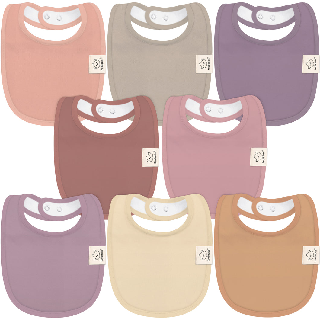 8-Pack Urban Drool Bibs (Mauve)