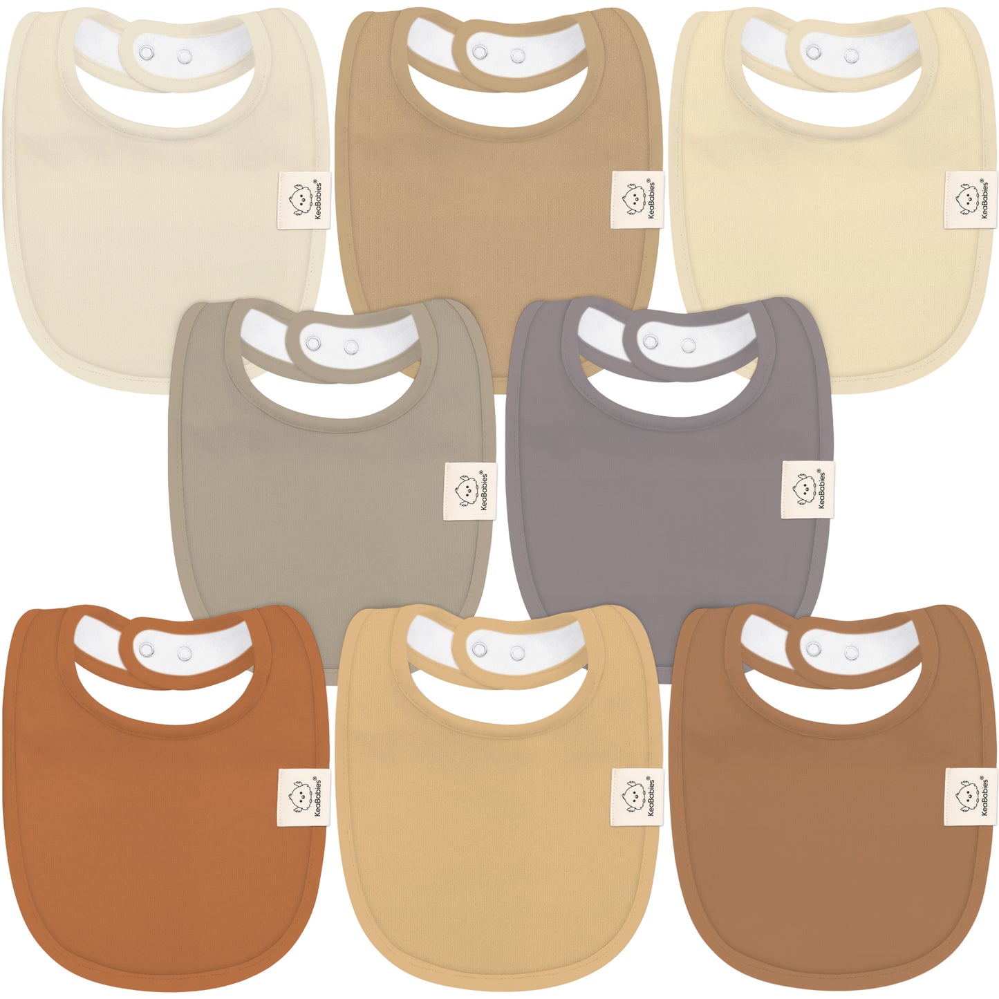 8-Pack Urban Drool Bibs 26153799352506