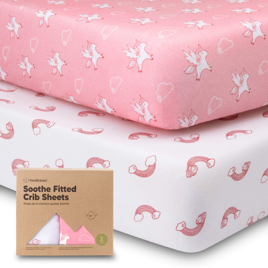 Soothe Fitted Crib Sheet (Dreamland)