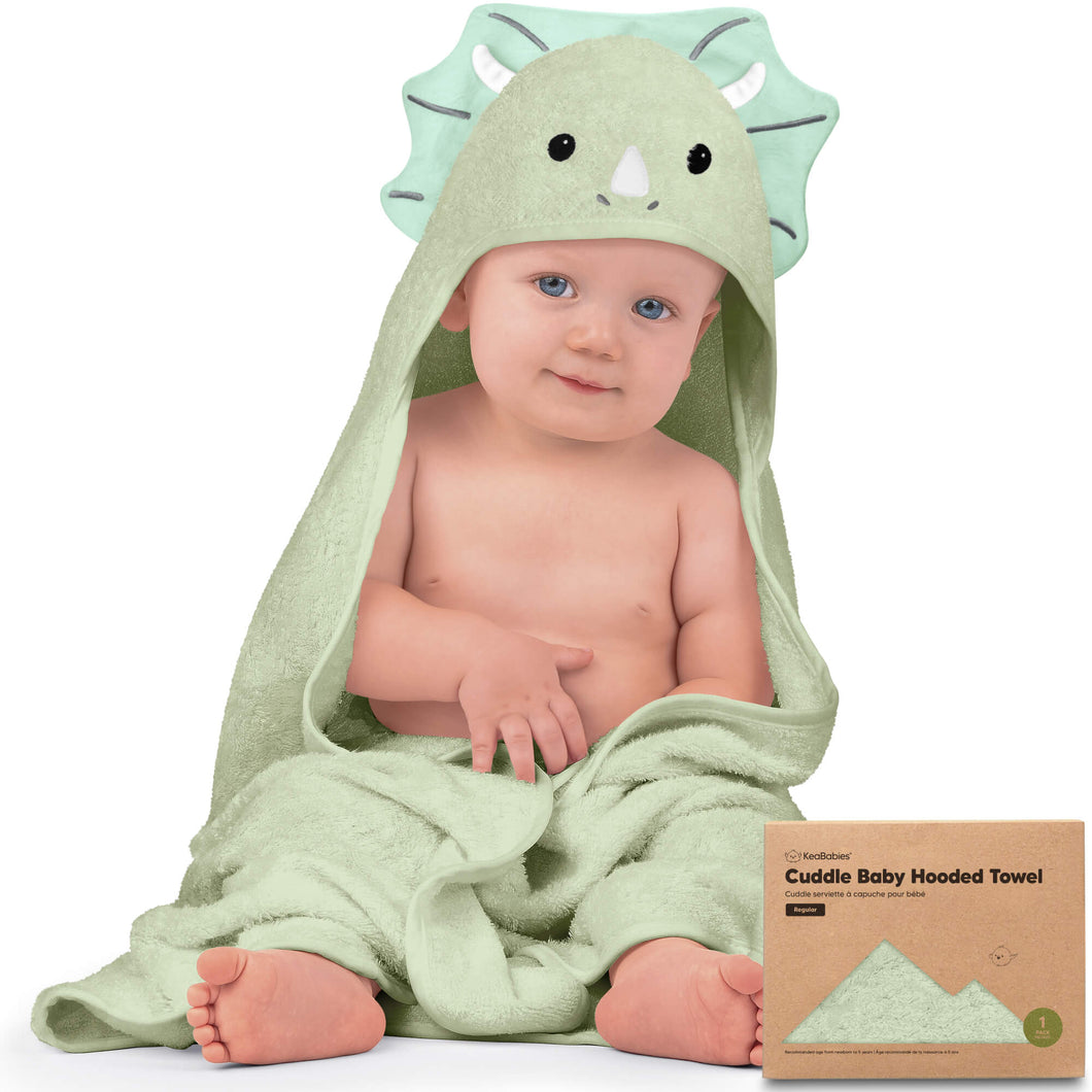 Cuddle Baby Hooded Towel (Triceratops)