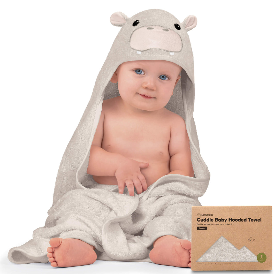 Cuddle Baby Hooded Towel (Hippo)