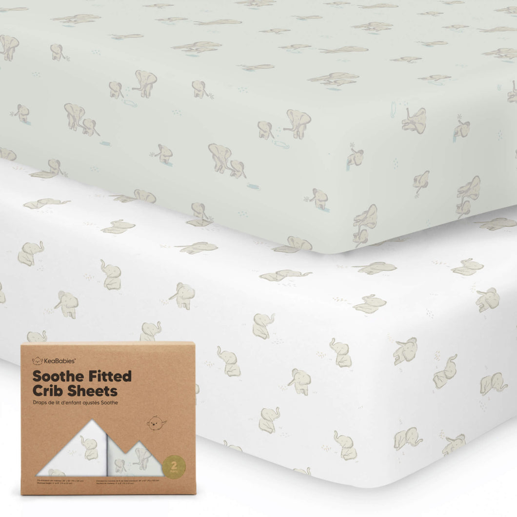 Soothe Fitted Crib Sheet (Elly)
