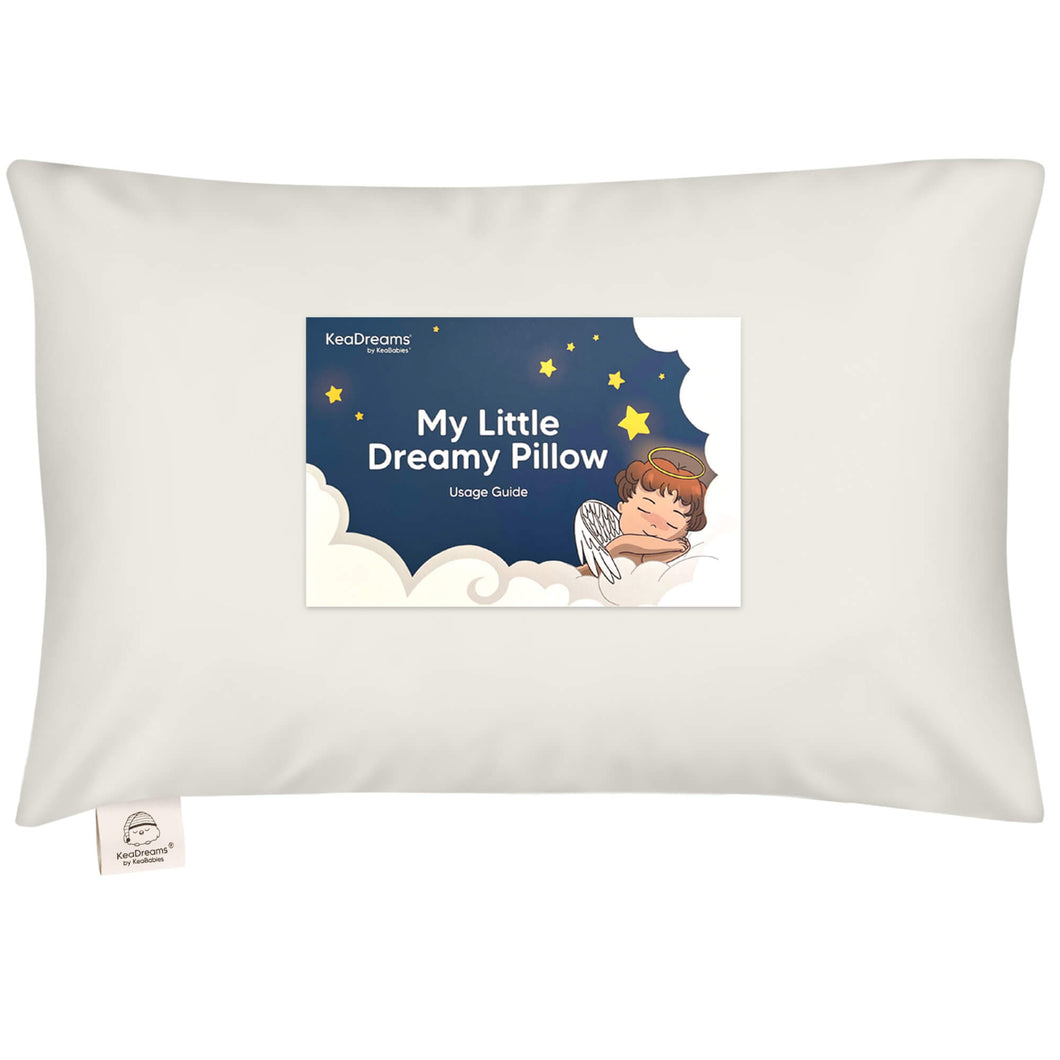 Toddler Pillow with Pillowcase (Pearl Gray)