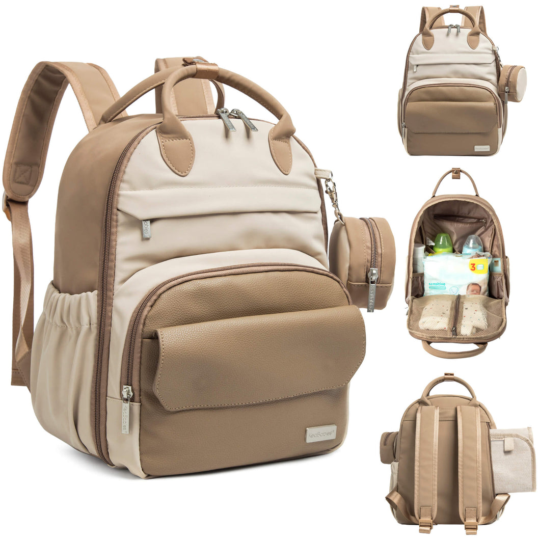 baby diaper bag backpack leather Play Diaper Bag, Dark Olive / Regular by KeaBabies