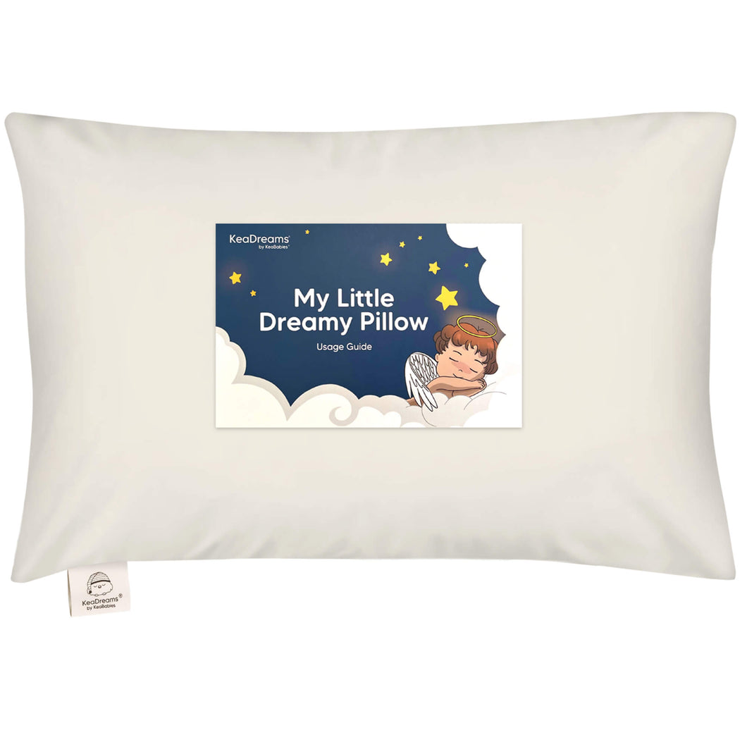 Toddler Pillow with Pillowcase (Natural Tan)