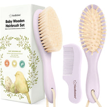 Load image into Gallery viewer, Baby Hair Brush and Comb Set (Thistle)
