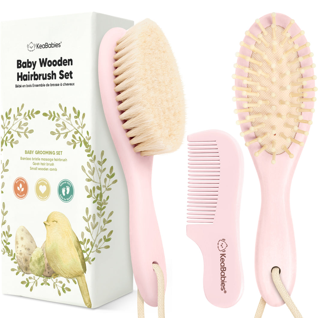 Baby Hair Brush and Comb Set (Blush)