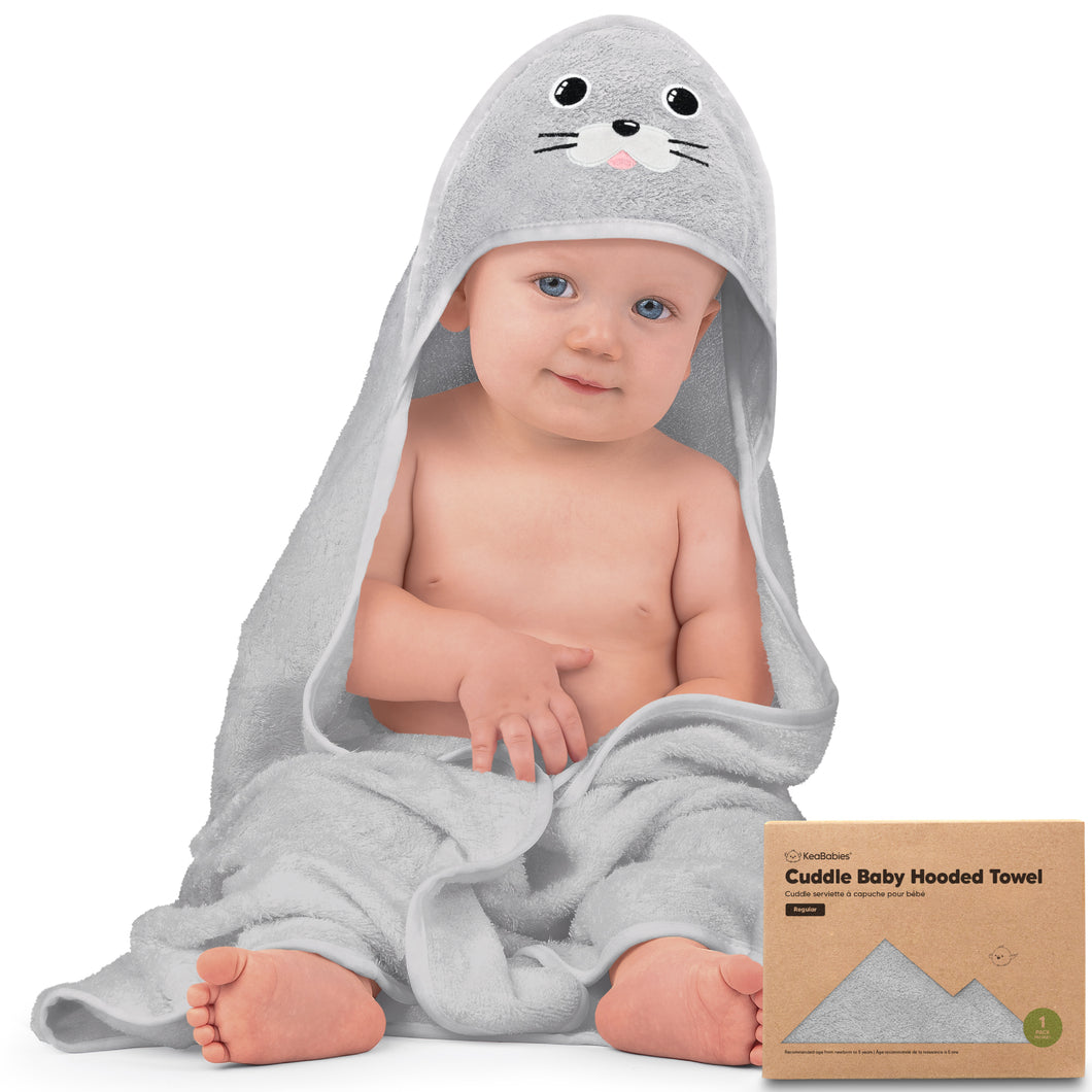 Cuddle Baby Hooded Towel (Seal)